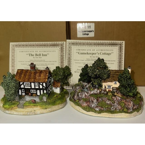 1208 - Danbury Mint By Jane Hart, From The Country Village Collection, Original Sculptures - The Bell Inn +... 