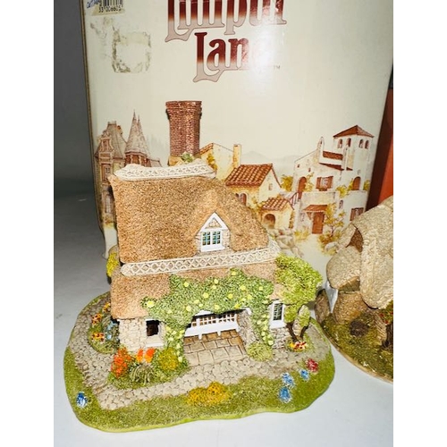 1217 - Lilliput Lane x 3, Jasmine Cottage, Oslers Keep And April Cottage, 2 Larger Boxed