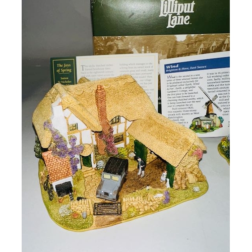 1220 - Lilliput Lane Cottage x 8, All AS Found With Small Chips, See Pics For Details, Some Boxed