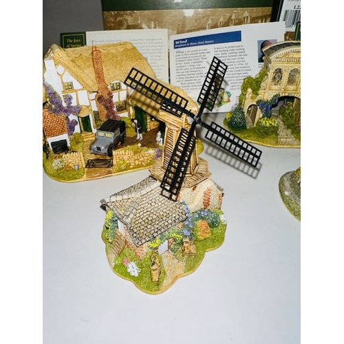 1220 - Lilliput Lane Cottage x 8, All AS Found With Small Chips, See Pics For Details, Some Boxed