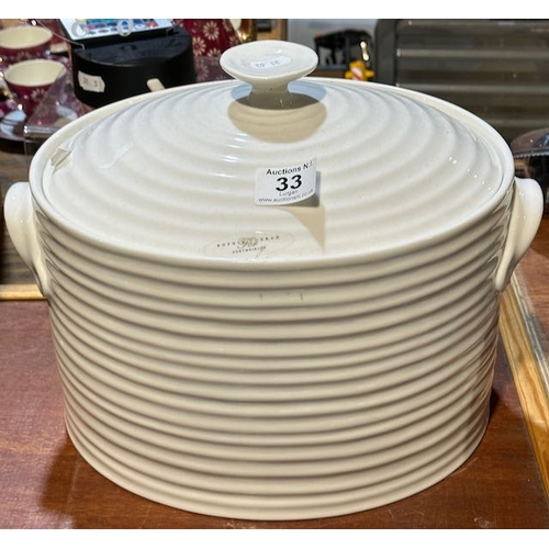 33 - Sophie Conran Portmeirion Large Lidded Barrel RRP £100