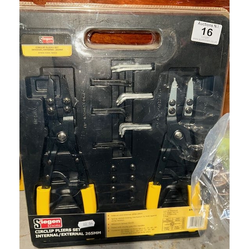 16 - Siegen Circlip Pliers Set - Box Sealed