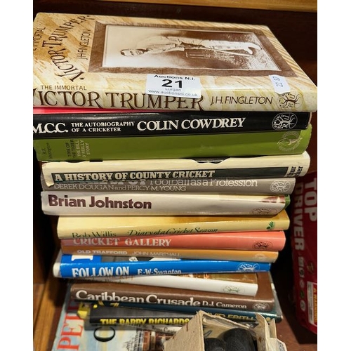 21 - Collection Of Cricket Books