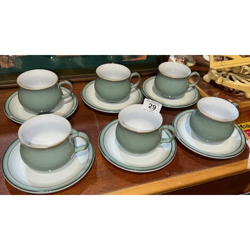 29 - 12pc Denby Teaset