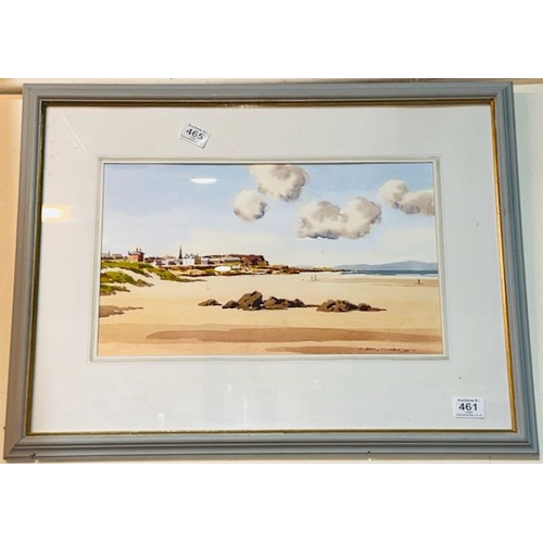 461 - Large Sam Mc Larnon Watercolour of Castlerock - Appx 27x21