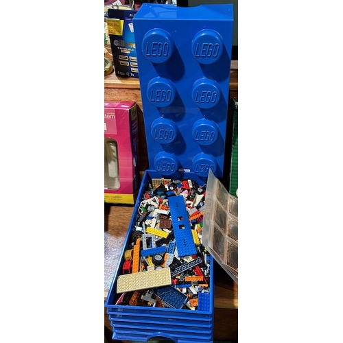 7 - Lego Brick Storage Box Full Of Lego