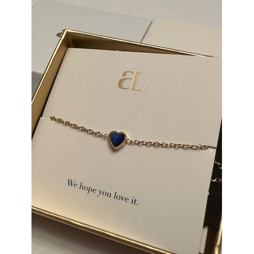 44 - Abbott Lyon Heart Birthstone Bracelet - September