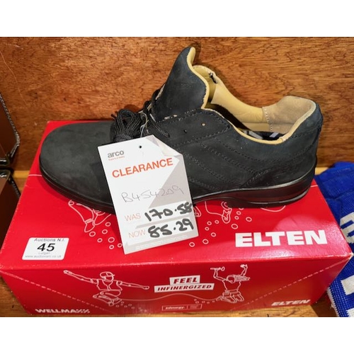 45 - Pair Of Wellmaxx Elten Work Trainers Size 42 - RRP £170