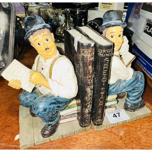 47 - Set Of Laurel & Hardy Bookends