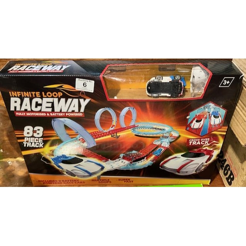 6 - Inifinte Loop Raceway Track - Boxed