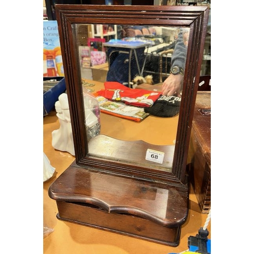 68 - Antique Shaving/Vanity Mirror