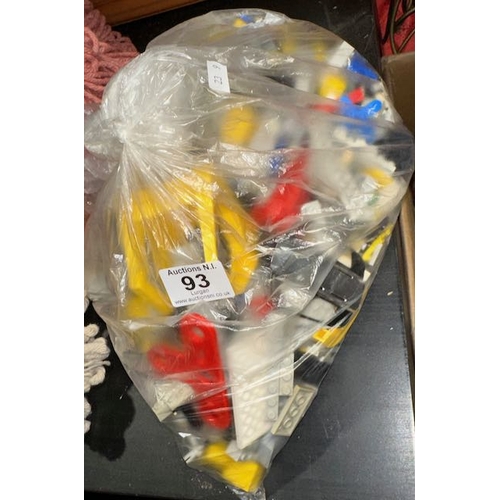 93 - Clear Bag Of Lego