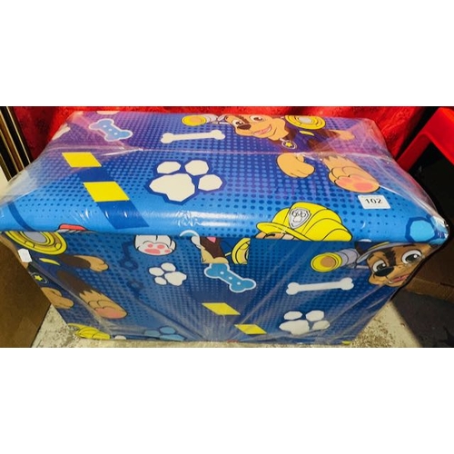 102 - Paw Patrol Blanket Box/Toy Chest - Sealed in Wrap