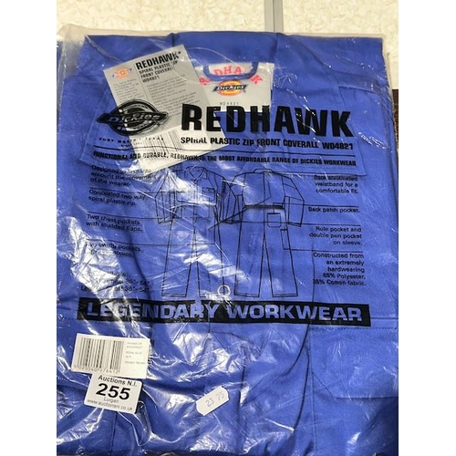 255 - Dickies Redhawk Zip Front Coverall  42R - Sealed With Tags