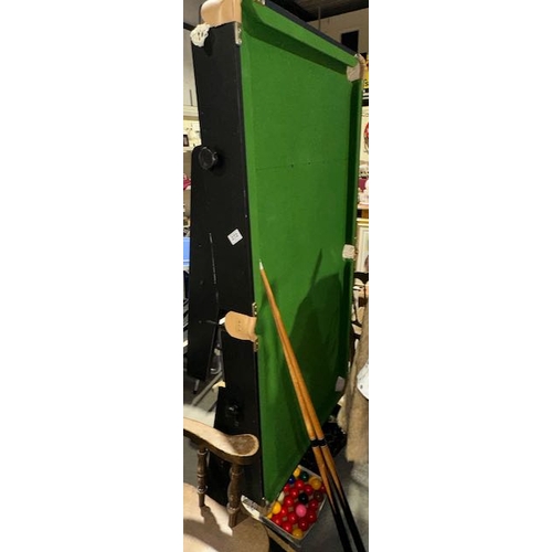 272 - B.C.E Folding Pool/Snooker table With Balls And Cues