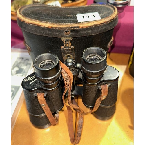 113 - Carl Wetzlar 7x35 Navigator Field Binoculars in Case