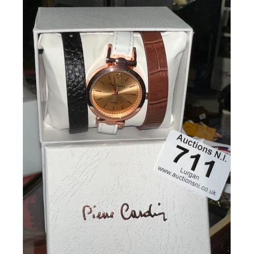 711 - Pierre Cardin Watch with Interchangeable Straps