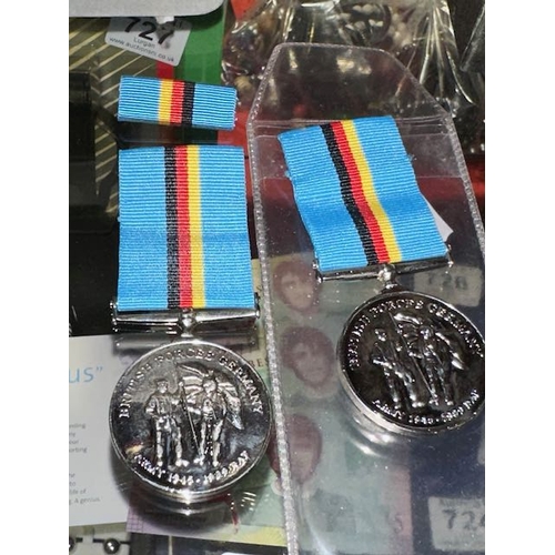 719 - 2x Replica British Forces Germany Medals