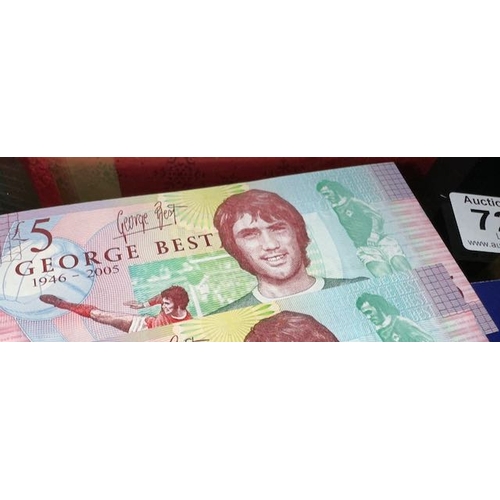 726 - George Best £5 Note - Serial No GB 871099