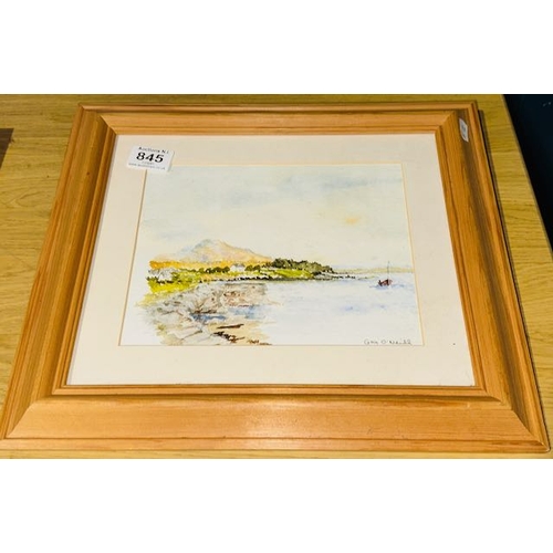 845 - Framed G. O'Neill Watercolour