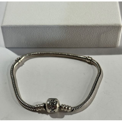 1012 - Pandora Moments Snake Chain Bracelet - Approx 18cm