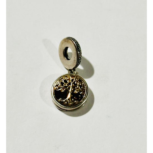 1017 - Pandora Family Roots Dangle Charm - Family Tree Crafted in 14k Gold