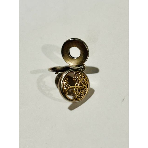 1017 - Pandora Family Roots Dangle Charm - Family Tree Crafted in 14k Gold