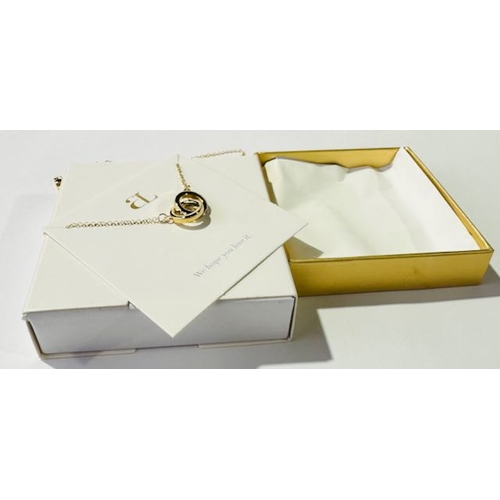 1040 - Abbott Lyon Interlinked Crystal Necklace RRP £55