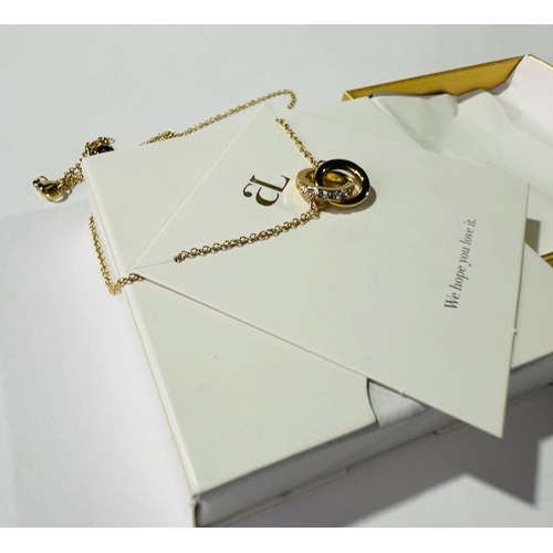 1040 - Abbott Lyon Interlinked Crystal Necklace RRP £55