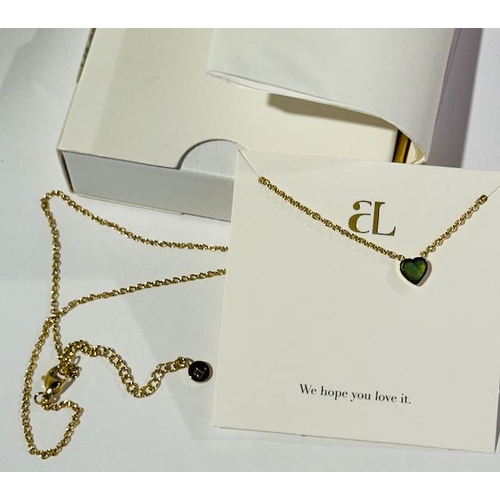 1072 - Abbott Lyon Mini Heart Birthstone Necklace December