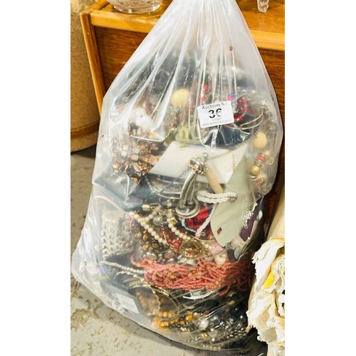 36 - Large Heavy bag Of Jewellery