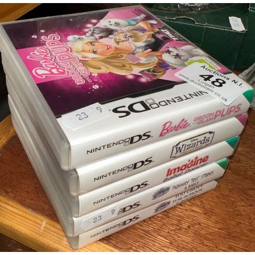 48 - 5 x Nintendo DS Games