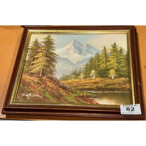 82 - Framed Chapman Oil