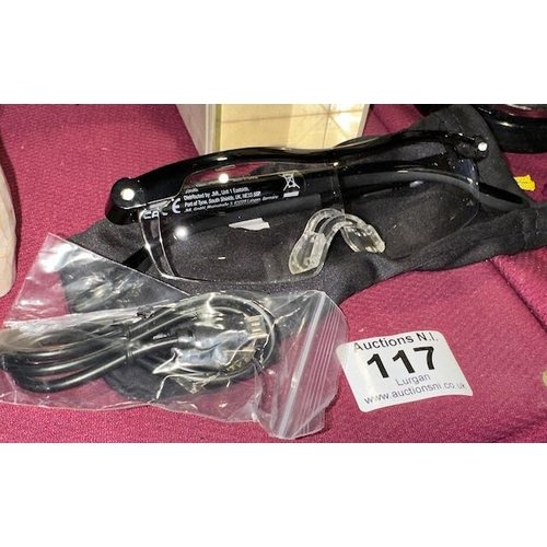 117 - Mighty Sight Magnifying Glasses with Lights & Charger