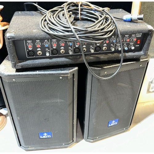 169 - Pulse PMH200 PA System + Pair of LEM Speakers