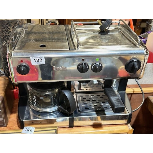 188 - Dualit Double Espresso & Filter Machine in Chrome Finish - Model 84013