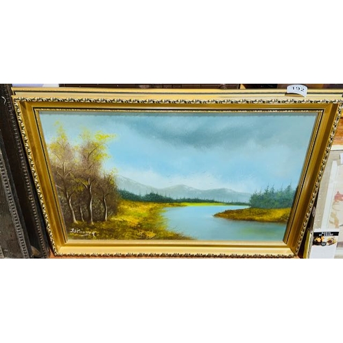 192 - J O Connor Gilt Framed Oil Painting