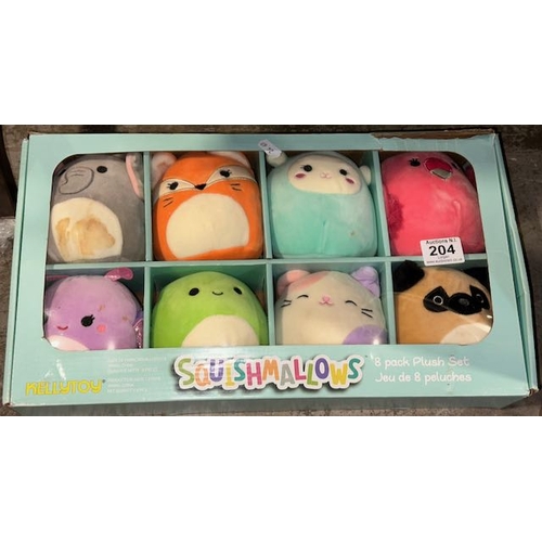 204 - Squishmallows 6pc Set - As Found