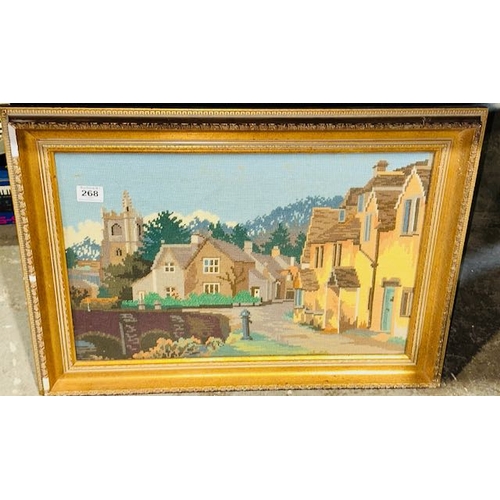 268 - Gilt Framed Tapestry