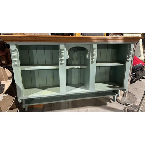 203A - Shabby Chic Wall Shelf - Glass Doors Present