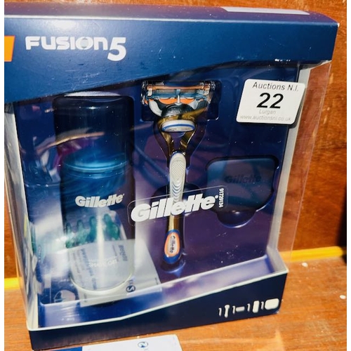 22 - Gillette Fusion 5 Gift Set - Box Sealed