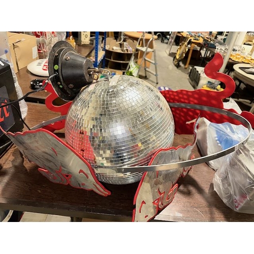 287 - Large Red Bull Disco Ball