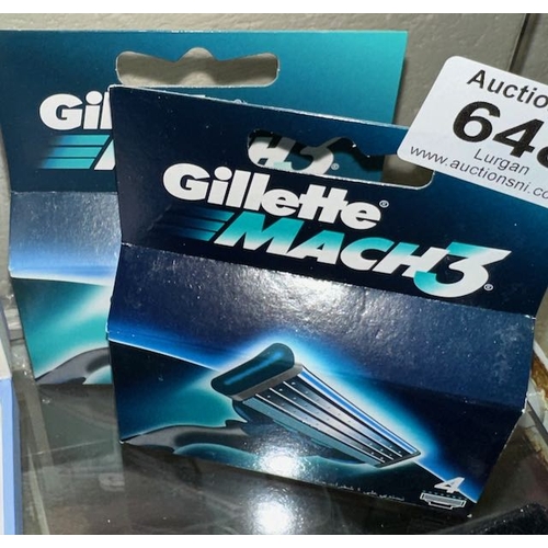 648 - 2 x 4pk Gillette Mach 3 Blades