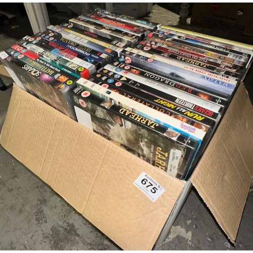 675 - Large Box Of Approx 100 DVDs