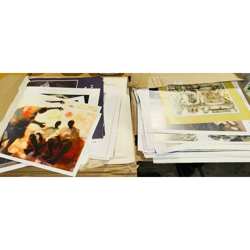 686 - Large Lot Of Prints Incl Monet