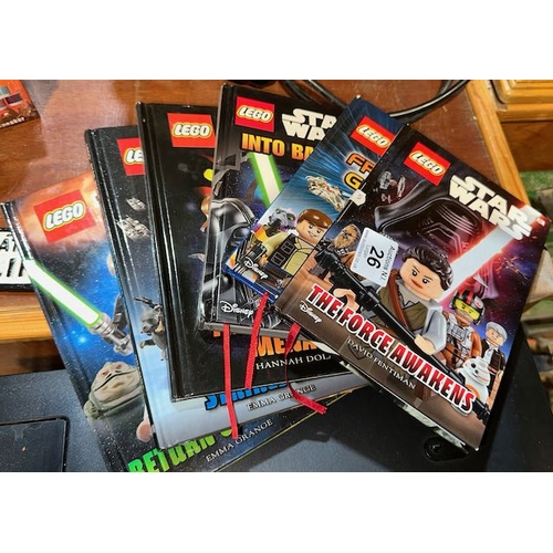 26 - 6 x Lego Starwars Hardback Books