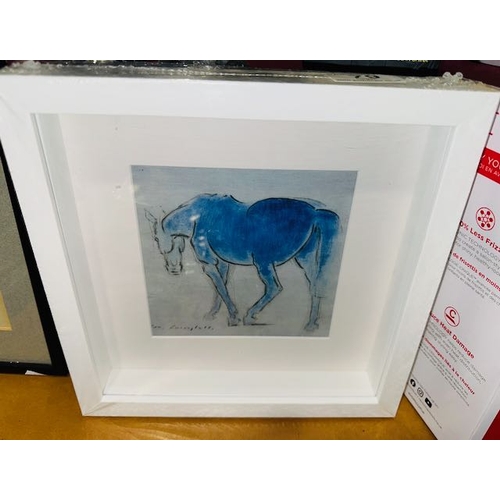 79 - Box Framed Con Campbell Print - Horse