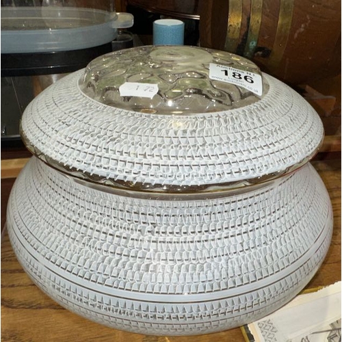 186 - Vintage Glass Ceiling Light Shade