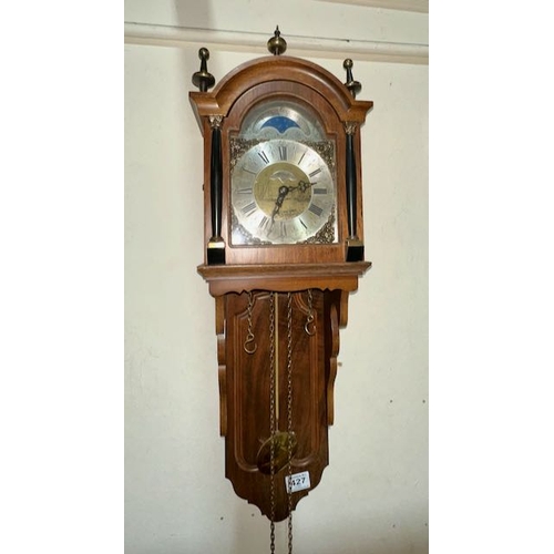 427 - Warmink Vintage Wall Clock (No Weights)