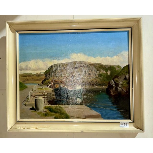 436 - Framed David Saunders Oil Painting